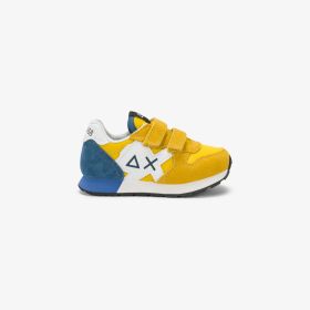 Sneaker Boy's Jaki Solid in nylon e suede giallo