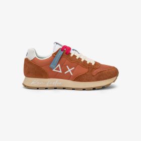 Sneaker Tom Vintage in nylon e suede rosso rust