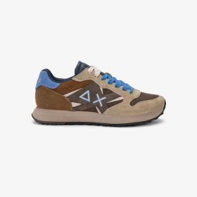 Fox brown Jaki Winter suede and nylon sneaker