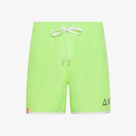 Shorts mare in nylon giallo fluo