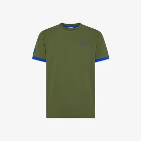 Dark green cotton piqué T-shirt