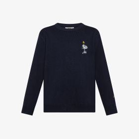 Maglia Peanuts in cotone e lana navy blue