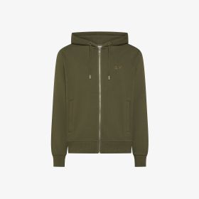 Hoodie zip basic fleece l/s