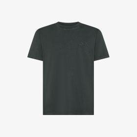 T-shirt in cotone effetto vintage grigio scuro