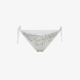 Slip mare con paillettes argento