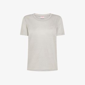 Light grey linen jersey T-shirt