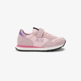 Sneaker Kid Girl's Ally Solid con cinturino e lacci rosa