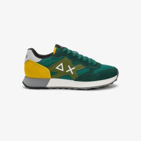 Dark green Jaki 2.0 Solid nylon and suede sneaker