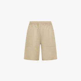 Bermuda utility in heavy popeline grigio stone