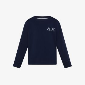 T-shirt in cotone con logo navy blue