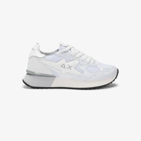Sneaker Stargirl Silver in mesh bianco