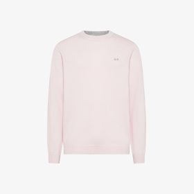 Maglia girocollo in lana e cashmere rosa