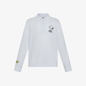 White Peanuts cotton piqué polo shirt