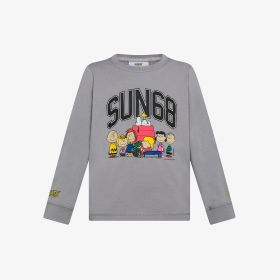 Medium grey Peanuts cotton jersey t-shirt with print