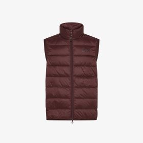 Prune purple quilted nylon vest