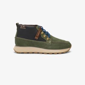Dark military green Tom 2.0 suede Wallabee loafers