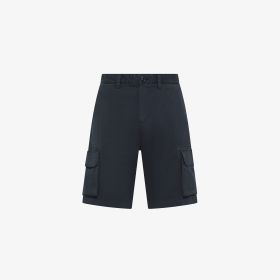 Bermuda cargo in cotone blu navy