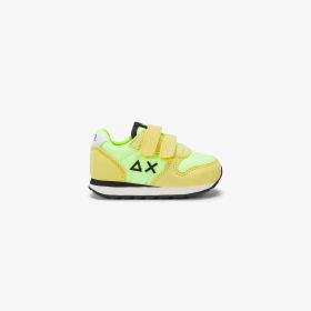 Sneaker Boy's Tom Solid in nylon e suede giallo fluo