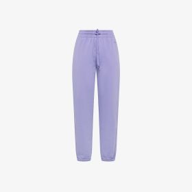 Pantaloni in felpa di cotone lilla