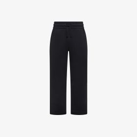 Pantaloni in felpa con coulisse nero