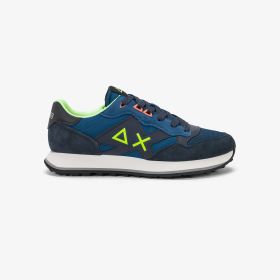 Sneaker Jaki 2.0 Fluo in nylon e suede navy blue