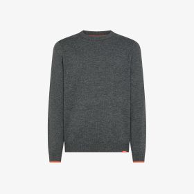 Dark grey wool and cashmere jumper
