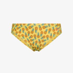 Yellow/orange printed swim briefs