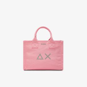 Shopping bag Cali media in tela di cotone rosa