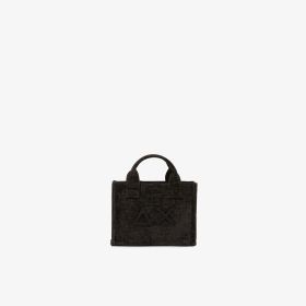 Black Cali velvet shopper small size