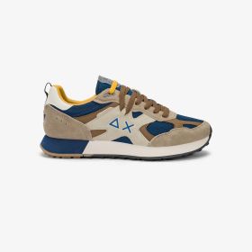 Sneaker Jaki Outdoor in suede e nylon beige scuro