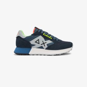 Sneaker Jaki 2.0 Fluo in nylon e suede blu navy