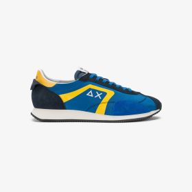Sneaker Easy Runner in suede e nylon blu royal