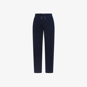 Pantaloni in velluto con coulisse navy blue