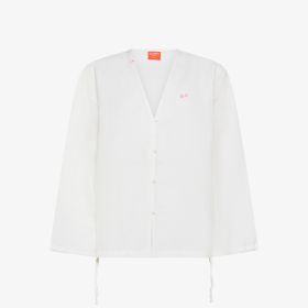 Off white linen blend shirt