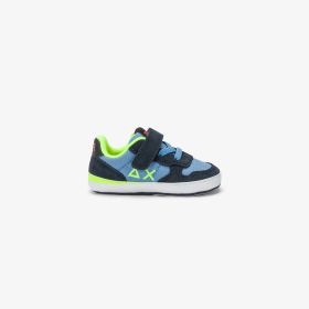Navy blue Newborn Boy's Tom Fluo sneaker