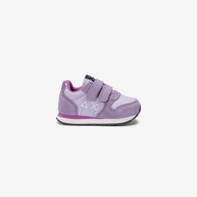 Sneaker First Step Girl's Ally Solid in nylon e suede lilla