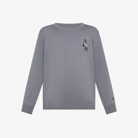Maglia Peanuts in cotone e lana grigio medio