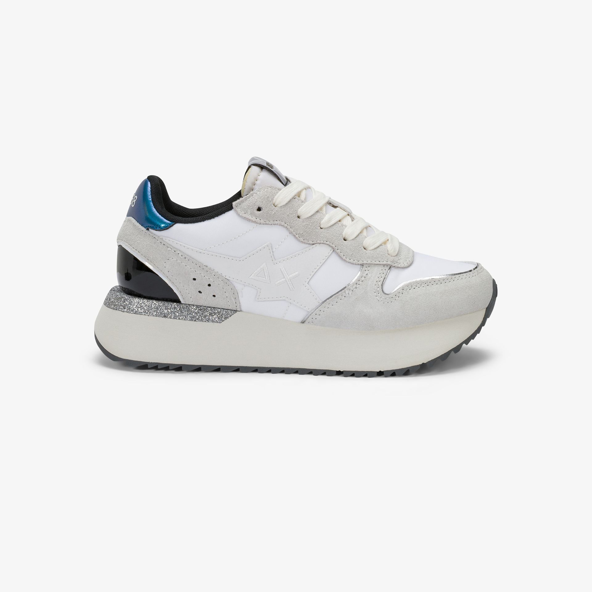Sneaker Big Stargirl in nylon e suede bianco