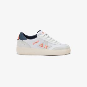 White Boy's Luis nylon and suede sneaker