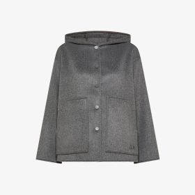 Wool touch hoodie jacket