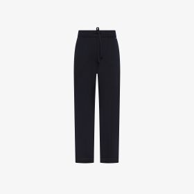 Pantaloni in lana e cashmere navy blue