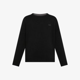 Maglia in lana e cashmere nero