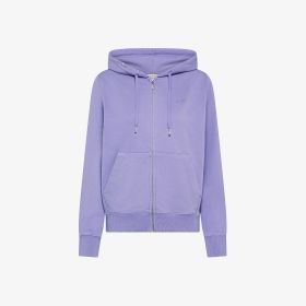 Lilac cotton zip sweatshirt