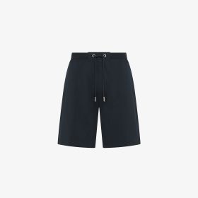 Bermuda in piquet di cotone blu navy