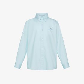 Camicia in cotone Oxford azzurro