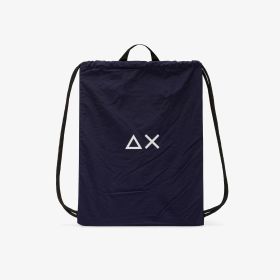 Navy blue nylon backpack