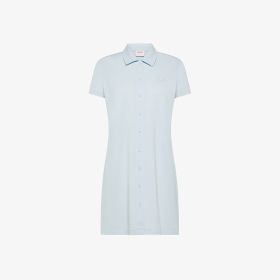 Light blue cotton piqué dress