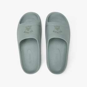 Ciabatte in PU verde salvia/verde militare