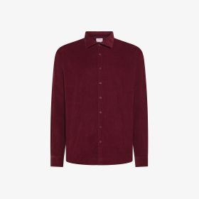 Camicia in velluto di cotone bordeaux