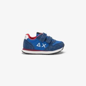 Sneaker Baby Boy's Tom Solid in nylon e suede royal